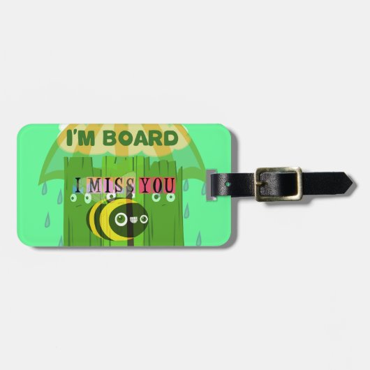 In grote lijnen mis ik je: Inspirerend tekst Bagagelabel (Voorkant horizontaal)