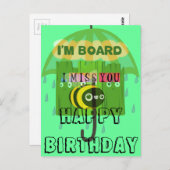 In grote lijnen mis ik je: Inspirerend tekst Briefkaart (Voorkant / Achterkant)