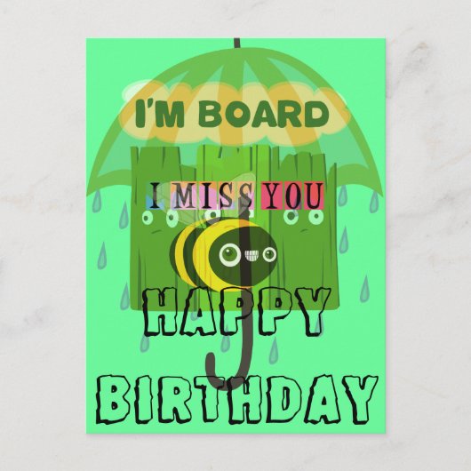 In grote lijnen mis ik je: Inspirerend tekst Briefkaart (Voorkant)