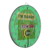 In grote lijnen mis ik je: Inspirerend tekst Dartbord (Voorkant Links)