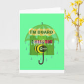 In grote lijnen mis ik je: Inspirerend tekst Kaart (Gele Bloem)