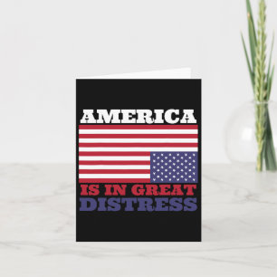In grote nood ondersteboven American Flag United Kaart
