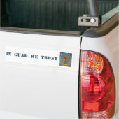 In Guad vertrouwen we Bumpersticker (Op Truck)