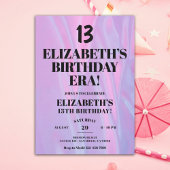 In haar 13e verjaardagsfeestje kaart