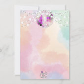 In Haar Bruid Era Muziek Retro Pastel Vrijgezellen Kaart (Achterkant)