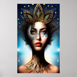 In haar hoofdsterren poster