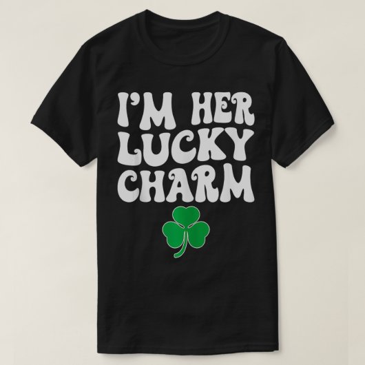 In Haar Lucky Charm Matching Couples St Patricks D T-shirt (Design voorkant)