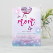 In haar moeder tijdperk Paarse muziek Baby shower Kaart (Staand voorkant)
