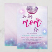 In haar moeder tijdperk Paarse muziek Baby shower Kaart (Voorkant / Achterkant)