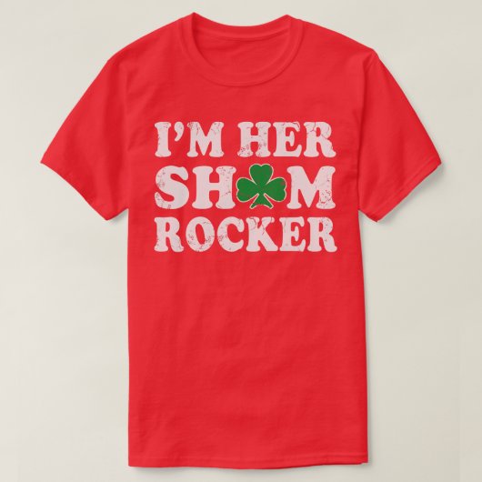 In Haar Shamrocker Couples Irish St Patricks Day T-shirt (Design voorkant)