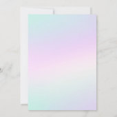 In haar tiener tijdperk versie verjaardagsfeestje kaart (Achterkant)