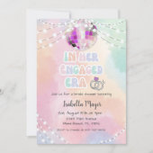 In haar tijd muziek retro pastel Vrijgezellenfeest Kaart (Voorkant)