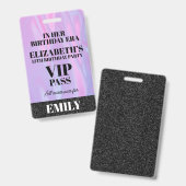 In haar verjaardag Era VIP PAS aangepaste feest li Badge (Voor- en achterkant)