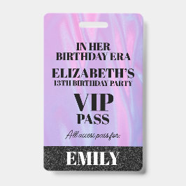 In haar verjaardag Era VIP PAS aangepaste feest li Badge