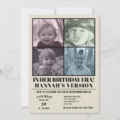 In haar verjaardag tijdperk foto tijdperken verjaa kaart (Voorkant)