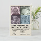 In haar verjaardag tijdperk foto tijdperken verjaa kaart (Staand voorkant)