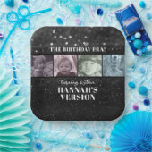 In haar verjaardag tijdperk foto tijdperken verjaa papieren bordje (Feest)