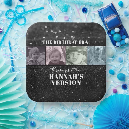 In haar verjaardag tijdperk foto tijdperken verjaa papieren bordje (Feest)