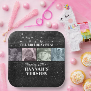 In haar verjaardag tijdperk foto tijdperken verjaa papieren bordje