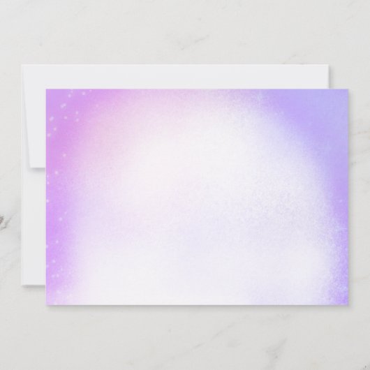 In haar verjaardag tijdperk verjaardagsfeestfoto kaart (Achterkant)