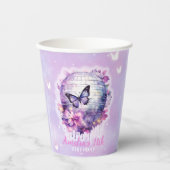 In haar verjaardag tijdperk verjaardagsfeestje pap papieren bekers (Voorkant)