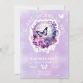 In haar verjaardag tijdperk verjaardagsuitnodiging kaart (Voorkant)