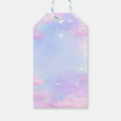 In haar verjaardagsfeestje cadeaulabel (Achterkant)