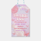 In haar verjaardagsfeestje cadeaulabel (Voorkant)