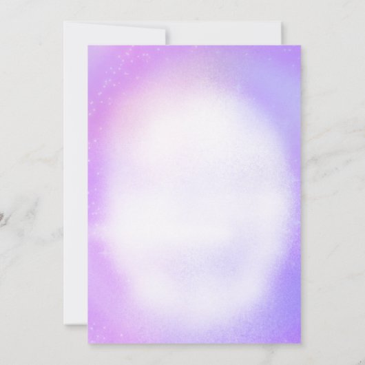 In haar verjaardagsfeestje kaart (Achterkant)