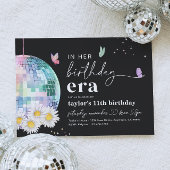 In haar verjaardagstijd uitnodiging