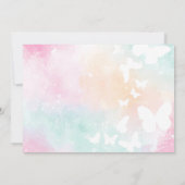 In haar verjaardagstijd uitnodiging (Achterkant)