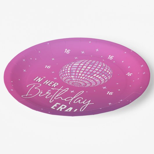 In haar verjaardagstijdperk, Era Party, Eras Party Papieren Bordje (Gekanteld)