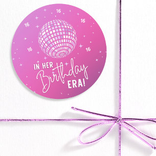 In haar verjaardagstijdperk, Era Party, Eras Party Ronde Sticker