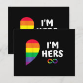 In haar ziet ze de mijne matchen voor trots lesbis (Voorkant / Achterkant)