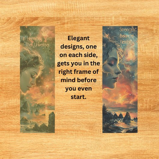 In harmonie met het universum yogamat