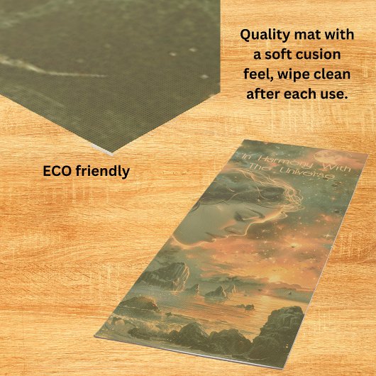 In harmonie met het universum yogamat