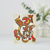 In Harmony And Out Of Tune - Abstract Art Postcard Briefkaart (Staand voorkant)