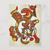 In Harmony And Out Of Tune - Abstract Art Postcard Briefkaart (Voorkant)