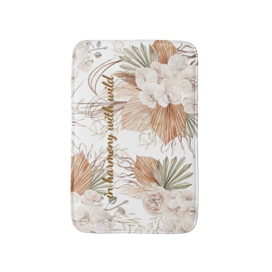 In Harmony with the Wild Bath Mat | Boho Bathroom  (Voorkant Verticaal)