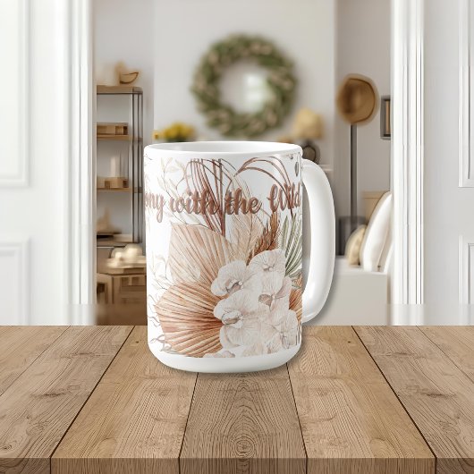 In Harmony with the Wild Mug | Boho Ceramic Cup Koffiemok