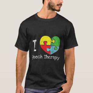 In Hart Spraak Therapie, Autisme Bewustzijn T-shirt