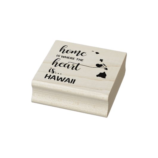 In Hawaï is het hart daar Rubberstempel (Stempel)