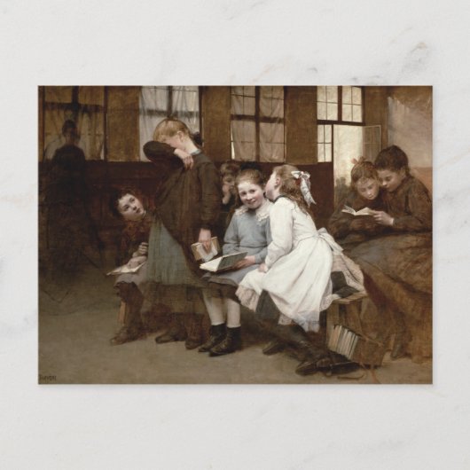 In hechtenis, 1888 briefkaart (Voorkant)