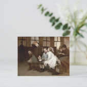 In hechtenis, 1888 briefkaart (Staand voorkant)