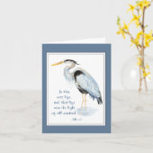 In Hem is Levensbijbel Inspirerend Quote Heron Kaart (Gele Bloem)