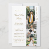 In Her Grad Era Elegant Photo Graduation Party Kaart (Achterkant)