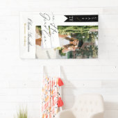 In Her Grad Era Elegant Photo Graduation Party Spandoek (Insitu)