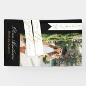 In Her Grad Era Elegant Photo Graduation Party Spandoek (Horizontaal)