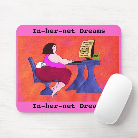 In-her-net dromen muismat (Met muis)