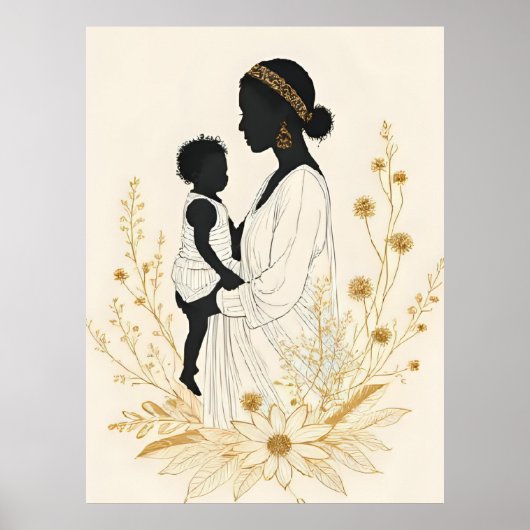 In Her Silence, He Finds Safety I Poster (Voorkant)